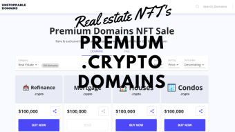 Premium Real Estate NFT's on sale | Premium Crypto Domains from Unstoppable Domains