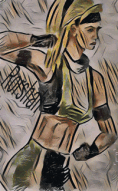 My artwork - Sonya Blade from Mortal Kombat