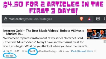 How I Made $4.50 In My First 3 Days on read.cash With 2 of my Publish0x Articles -- And You Can Do It, Too!