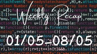 Week Recap and plans for the next week 01/05-08/01