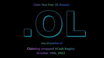 Claiming Wrapped ōCash on The Ethereum Blockchain begins October 10th, 2023