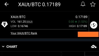 I traded XAUt/BTC for a day!