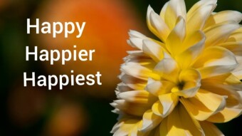 Happy, Happier ,  Happiest.