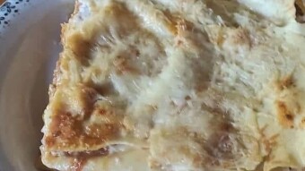 Foodbook #1059 lazania with cheese