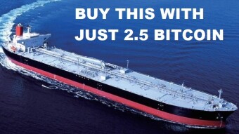2.5 Bitcoin can buy a whole Oil Tanker Cruise Ship After US Oil Stock fell below Zero
