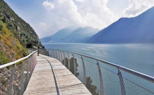 Italy opened the most beautiful cycle path in Europe, directly above Lake Garda