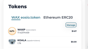 How to add KOALA to your WAX Cloud Wallet