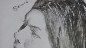 Portrait drawing - Female faces serie #1 - Original.