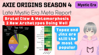 Axie Infinity: Origins Meta Report - Season 4 Late Mystic Era (19 June 2023)