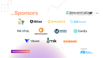 ¡CoinEx como sponsor de la primera edición presencial de Descentralizar 2022!