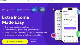 Get paid for sharing internet, completing surveys, quests, another Honeygain alternative