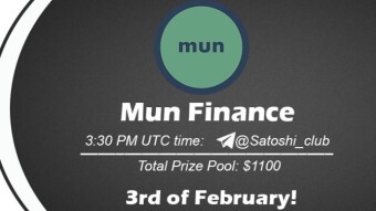 Join the AMA of Satoshi Club x Mun Finance. Rewards: 1100 USDT, February 3rd.