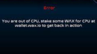 Alien Worlds - Workaround for CPU Error when you actually have enough CPU!