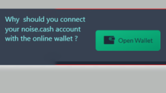 Why  should you connect your noise.cash account with the online wallet ?