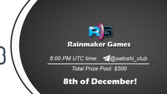 Join the AMA of Satoshi Club x Rainmaker Games. Rewards: 500 USDT, December 8th.