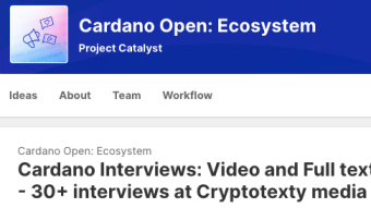 Cardano Interviews: Video and Full text version - 30+ interviews at Cryptotexty media