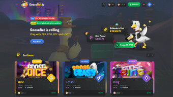 Goose Bet - Hold GBT Tokens Get Daily TRX / BTC / ETH / USDT