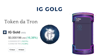 Igg - Novo Token Da Tron - Token Dos Gamers