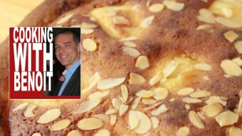 Almond and pear French Bourdaloue pie