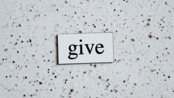 Giving.