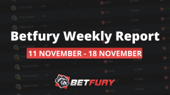 BetFury second weekly report 11. - 18. 11. 2019