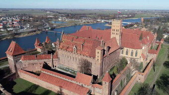 The largest Gothic castle in the world - Malbork Castle in Poland