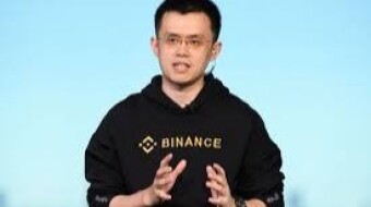The CEO of Binance couldn't resist pointing out that bitcoin's price rises like this as a better stablecoin.