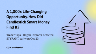 😱 Candlestick Degen Explorer Detected TYRANT on Oct 20 - A 1,800x. How Did Candlestick Smart Money Find It?