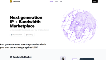 Gaga Node - Next Generations Decentralized IP/Bandwidth Marketplace Powered By Web3! - Run Your Node and Earn Rewards!