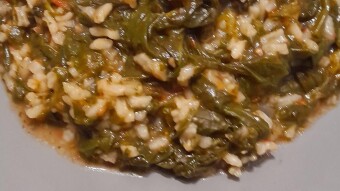 Foodbook #1192 spinach rice