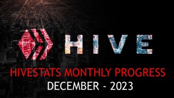 HiveStats Monthly Progress - December 2023