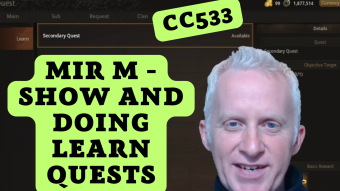 Doing Learn Quests in MIR M