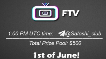Join the AMA of Satoshi Club x FTV. Rewards: 500 USDT, June 1st.