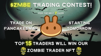 Trading Contest on PancakeSwap for 7 Days! Earn our COMMON ZOMBIE TRADER NFT