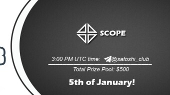 Join the AMA of Satoshi Club x Scope. Rewards: 500 USDT, January 5th.