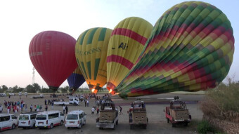 If not a drone, then a balloon(e) - a flight over the Valley of the Kings - Egypt - my trip around Africa