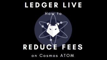 Ledger Live - How to Reduce Fees on Cosmos ATOM
