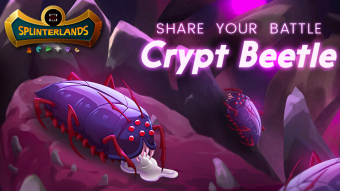Was it wise for me to choose the Crypt Beetle as tank? - My shared battle in Splinterlands on Hive