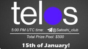 Join the AMA of Satoshi Club x Telos. Rewards: 500 USDT, January 15th.