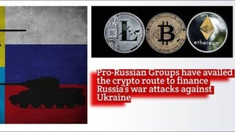 Pro-Russian Groups have availed the crypto route to finance Russia's war attacks against Ukraine