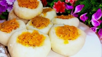 Vídeo de la receta de coco Raj Dulali Pitha