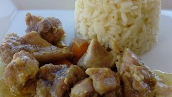 Foodbook 142 pork meat with rice and lemon sauce