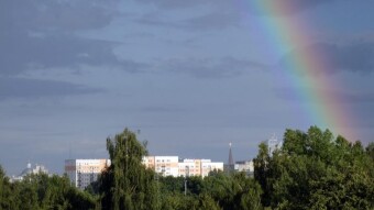 A very perverse day, morning rain, afternoon sun, evening storm and beautiful rainbow - My Actifit Report Card: July 28 2023