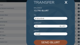 Blurt | Sending and Receiving Blurt Tokens