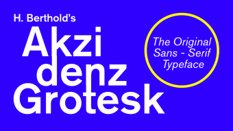 Akzidenz Grotesk - Graphic Design Font discovery #1