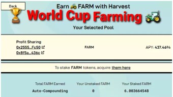 Harvest Finance and the Harsh Winter