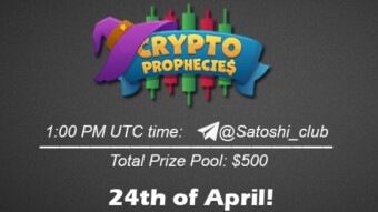 Join the AMA of Satoshi Club x Crypto Prophecies . Rewards: 500 USDT, April 24th.