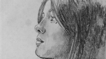Portrait drawing of a friend -  pencil on paper.