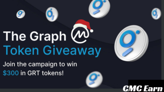 CoinmarketCap Graph Earn Goes Live $300 in GRT