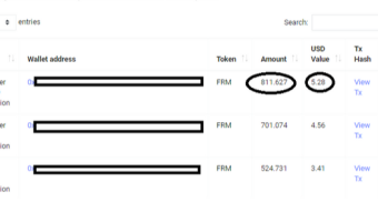 My 3rd Distributed FRM Token Reward